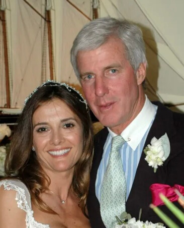 Robert Macleo with his ex-wife on their wedding day.